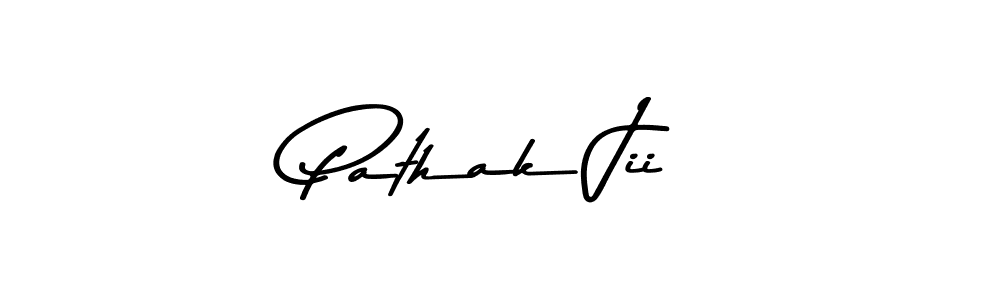 Make a beautiful signature design for name Pathak Jii. With this signature (Asem Kandis PERSONAL USE) style, you can create a handwritten signature for free. Pathak Jii signature style 9 images and pictures png