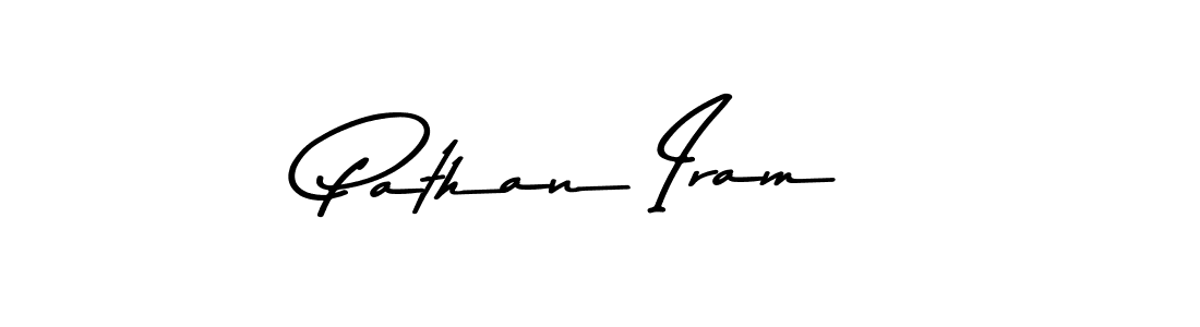 Design your own signature with our free online signature maker. With this signature software, you can create a handwritten (Asem Kandis PERSONAL USE) signature for name Pathan Iram. Pathan Iram signature style 9 images and pictures png