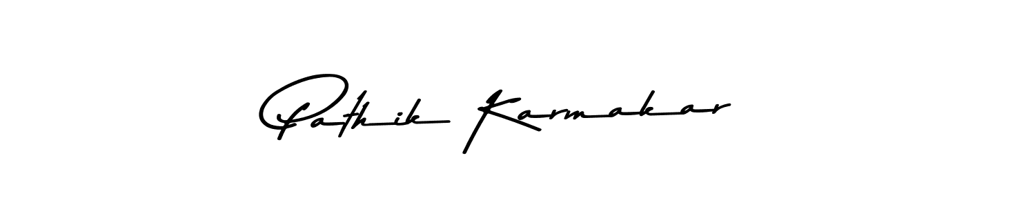Similarly Asem Kandis PERSONAL USE is the best handwritten signature design. Signature creator online .You can use it as an online autograph creator for name Pathik Karmakar. Pathik Karmakar signature style 9 images and pictures png