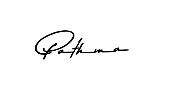 How to make Pathma name signature. Use Asem Kandis PERSONAL USE style for creating short signs online. This is the latest handwritten sign. Pathma signature style 9 images and pictures png