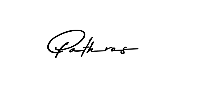 Use a signature maker to create a handwritten signature online. With this signature software, you can design (Asem Kandis PERSONAL USE) your own signature for name Pathros. Pathros signature style 9 images and pictures png