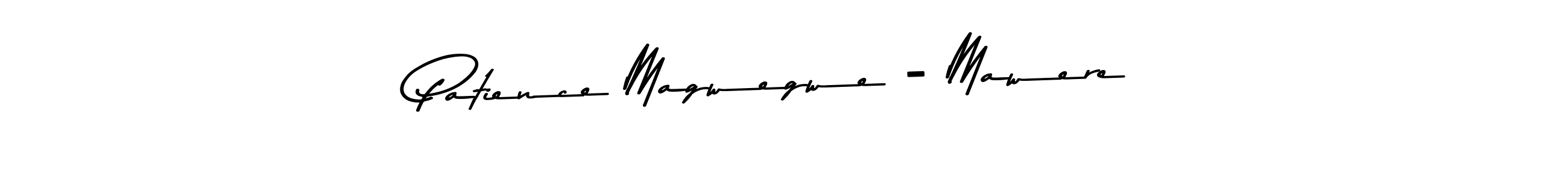 Make a beautiful signature design for name Patience Magwegwe - Mawere. With this signature (Asem Kandis PERSONAL USE) style, you can create a handwritten signature for free. Patience Magwegwe - Mawere signature style 9 images and pictures png