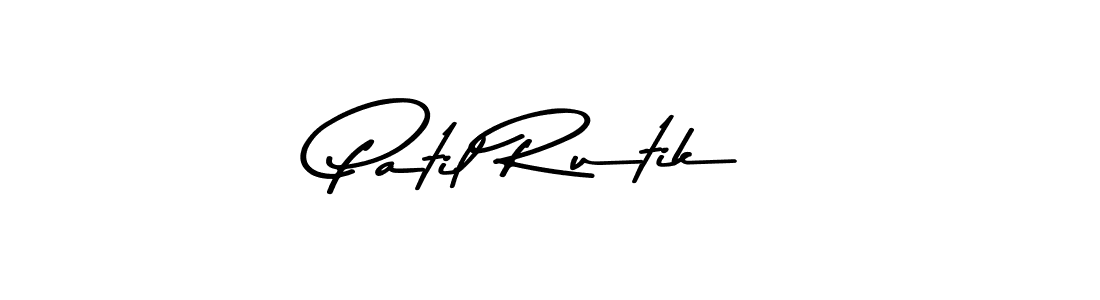 Patil Rutik stylish signature style. Best Handwritten Sign (Asem Kandis PERSONAL USE) for my name. Handwritten Signature Collection Ideas for my name Patil Rutik. Patil Rutik signature style 9 images and pictures png