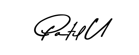 Use a signature maker to create a handwritten signature online. With this signature software, you can design (Asem Kandis PERSONAL USE) your own signature for name Patil U. Patil U signature style 9 images and pictures png