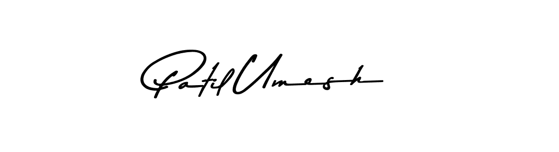 Make a beautiful signature design for name Patil Umesh. With this signature (Asem Kandis PERSONAL USE) style, you can create a handwritten signature for free. Patil Umesh signature style 9 images and pictures png