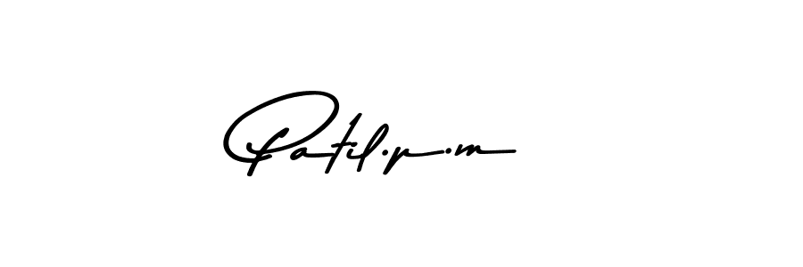 How to make Patil.p.m signature? Asem Kandis PERSONAL USE is a professional autograph style. Create handwritten signature for Patil.p.m name. Patil.p.m signature style 9 images and pictures png