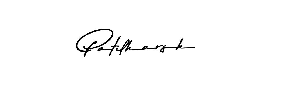 Use a signature maker to create a handwritten signature online. With this signature software, you can design (Asem Kandis PERSONAL USE) your own signature for name Patilharsh. Patilharsh signature style 9 images and pictures png