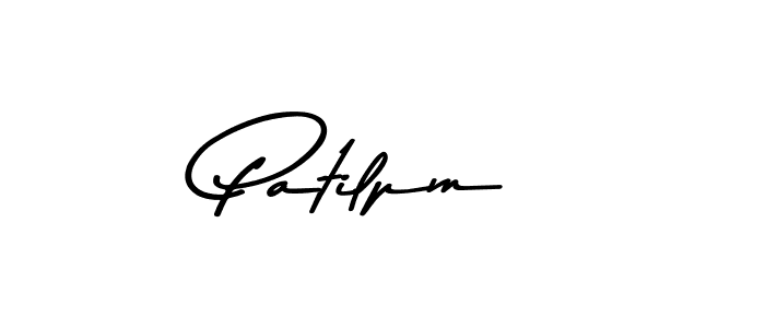 How to make Patilpm name signature. Use Asem Kandis PERSONAL USE style for creating short signs online. This is the latest handwritten sign. Patilpm signature style 9 images and pictures png