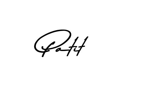 Create a beautiful signature design for name Patit. With this signature (Asem Kandis PERSONAL USE) fonts, you can make a handwritten signature for free. Patit signature style 9 images and pictures png