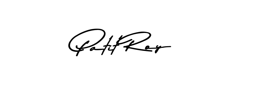 How to make Patit Roy name signature. Use Asem Kandis PERSONAL USE style for creating short signs online. This is the latest handwritten sign. Patit Roy signature style 9 images and pictures png