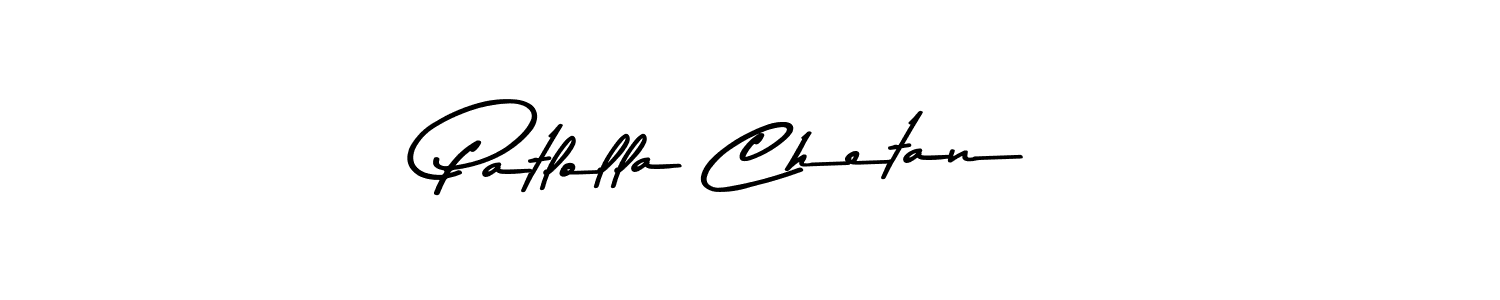 Create a beautiful signature design for name Patlolla Chetan. With this signature (Asem Kandis PERSONAL USE) fonts, you can make a handwritten signature for free. Patlolla Chetan signature style 9 images and pictures png