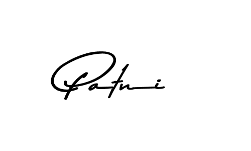 Design your own signature with our free online signature maker. With this signature software, you can create a handwritten (Asem Kandis PERSONAL USE) signature for name Patni. Patni signature style 9 images and pictures png