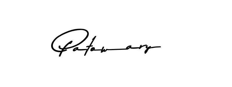 How to make Patowary signature? Asem Kandis PERSONAL USE is a professional autograph style. Create handwritten signature for Patowary name. Patowary signature style 9 images and pictures png