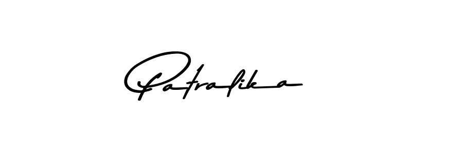 Use a signature maker to create a handwritten signature online. With this signature software, you can design (Asem Kandis PERSONAL USE) your own signature for name Patralika. Patralika signature style 9 images and pictures png