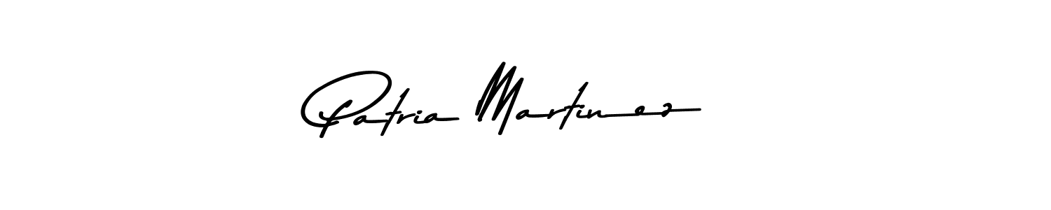Create a beautiful signature design for name Patria Martinez. With this signature (Asem Kandis PERSONAL USE) fonts, you can make a handwritten signature for free. Patria Martinez signature style 9 images and pictures png