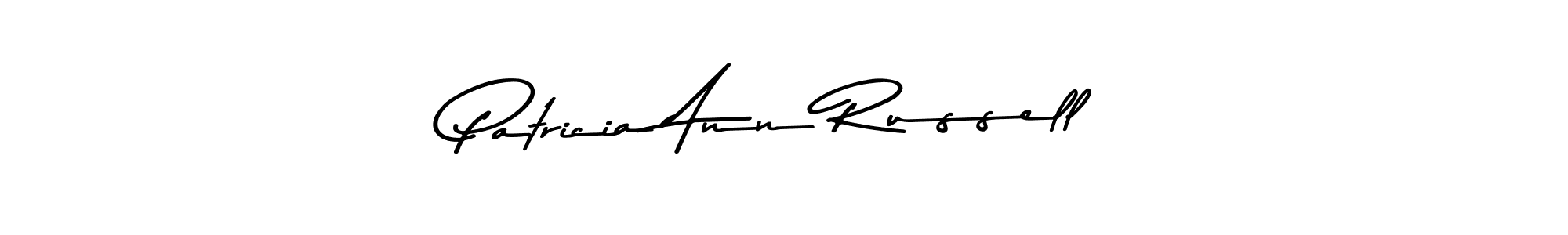 Patricia Ann Russell stylish signature style. Best Handwritten Sign (Asem Kandis PERSONAL USE) for my name. Handwritten Signature Collection Ideas for my name Patricia Ann Russell. Patricia Ann Russell signature style 9 images and pictures png