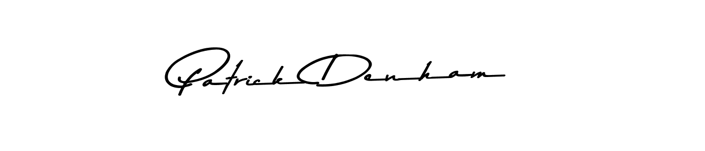Design your own signature with our free online signature maker. With this signature software, you can create a handwritten (Asem Kandis PERSONAL USE) signature for name Patrick Denham. Patrick Denham signature style 9 images and pictures png