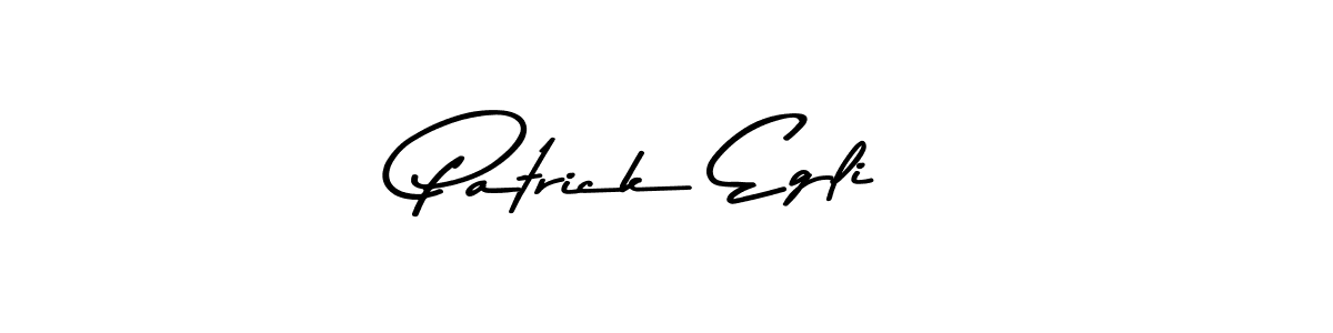 How to make Patrick Egli name signature. Use Asem Kandis PERSONAL USE style for creating short signs online. This is the latest handwritten sign. Patrick Egli signature style 9 images and pictures png