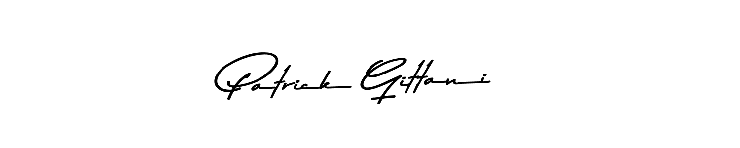 Here are the top 10 professional signature styles for the name Patrick Gittani. These are the best autograph styles you can use for your name. Patrick Gittani signature style 9 images and pictures png