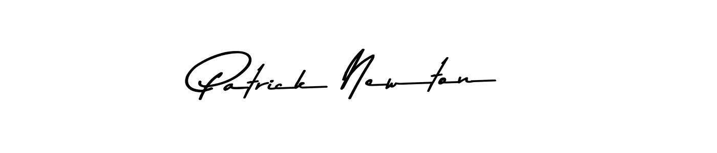 How to make Patrick Newton name signature. Use Asem Kandis PERSONAL USE style for creating short signs online. This is the latest handwritten sign. Patrick Newton signature style 9 images and pictures png