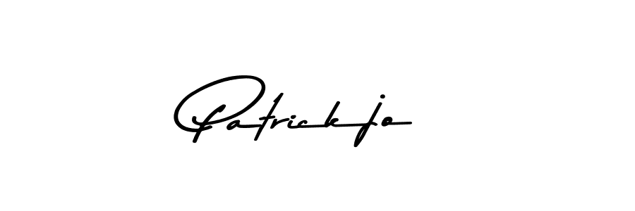 Design your own signature with our free online signature maker. With this signature software, you can create a handwritten (Asem Kandis PERSONAL USE) signature for name Patrickjo. Patrickjo signature style 9 images and pictures png