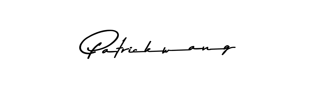 Create a beautiful signature design for name Patrickwang. With this signature (Asem Kandis PERSONAL USE) fonts, you can make a handwritten signature for free. Patrickwang signature style 9 images and pictures png