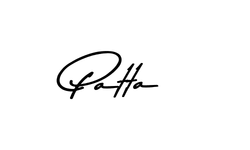 Design your own signature with our free online signature maker. With this signature software, you can create a handwritten (Asem Kandis PERSONAL USE) signature for name Patta. Patta signature style 9 images and pictures png