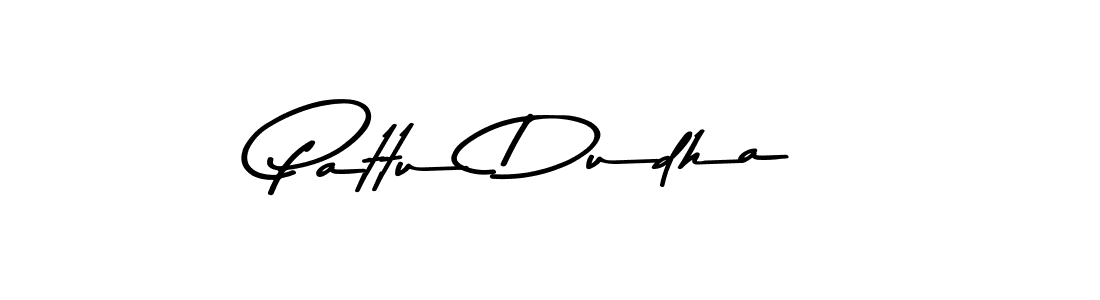 Create a beautiful signature design for name Pattu Dudha. With this signature (Asem Kandis PERSONAL USE) fonts, you can make a handwritten signature for free. Pattu Dudha signature style 9 images and pictures png