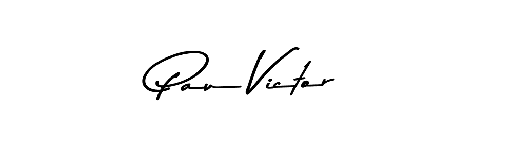 Make a beautiful signature design for name Pau Victor. With this signature (Asem Kandis PERSONAL USE) style, you can create a handwritten signature for free. Pau Victor signature style 9 images and pictures png