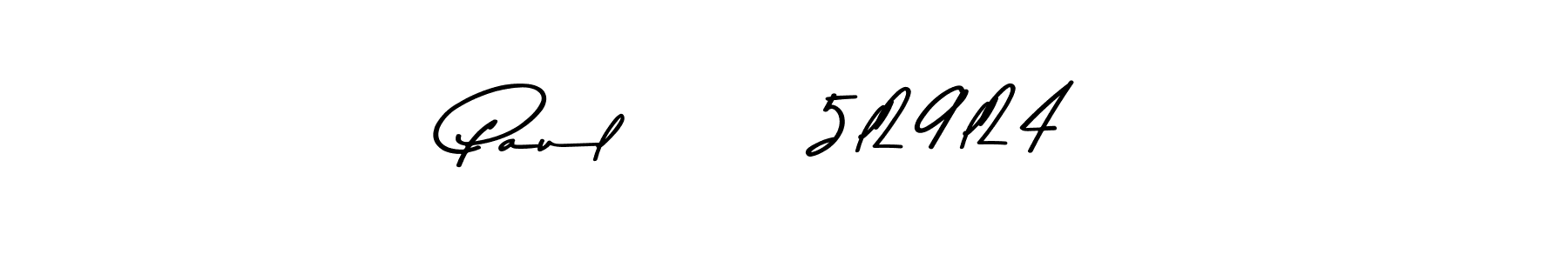 You should practise on your own different ways (Asem Kandis PERSONAL USE) to write your name (Paul       5l29l24) in signature. don't let someone else do it for you. Paul       5l29l24 signature style 9 images and pictures png