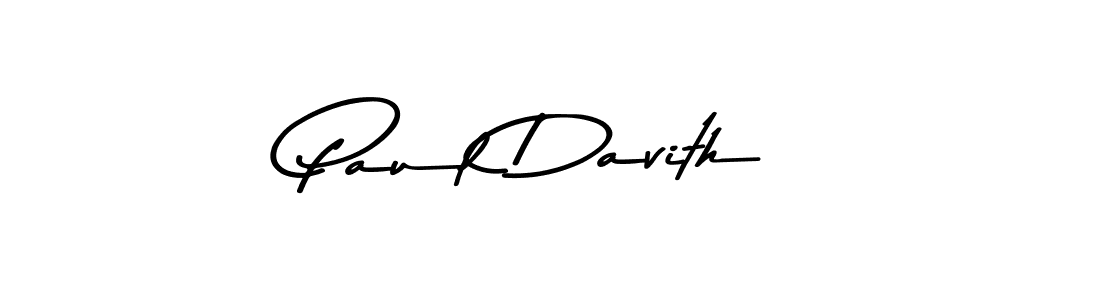 Paul Davith stylish signature style. Best Handwritten Sign (Asem Kandis PERSONAL USE) for my name. Handwritten Signature Collection Ideas for my name Paul Davith. Paul Davith signature style 9 images and pictures png