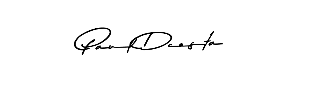 Make a beautiful signature design for name Paul Dcosta. With this signature (Asem Kandis PERSONAL USE) style, you can create a handwritten signature for free. Paul Dcosta signature style 9 images and pictures png