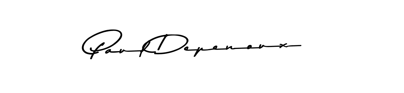 Create a beautiful signature design for name Paul Depenoux. With this signature (Asem Kandis PERSONAL USE) fonts, you can make a handwritten signature for free. Paul Depenoux signature style 9 images and pictures png