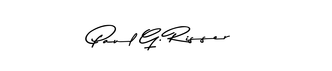 Use a signature maker to create a handwritten signature online. With this signature software, you can design (Asem Kandis PERSONAL USE) your own signature for name Paul G. Risser. Paul G. Risser signature style 9 images and pictures png