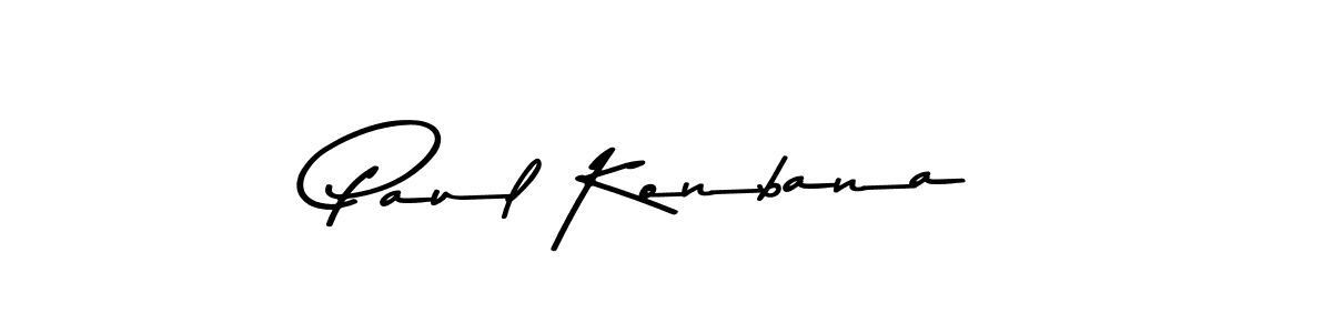Paul Konbana stylish signature style. Best Handwritten Sign (Asem Kandis PERSONAL USE) for my name. Handwritten Signature Collection Ideas for my name Paul Konbana. Paul Konbana signature style 9 images and pictures png