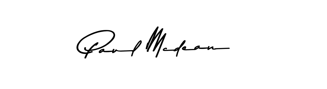 Design your own signature with our free online signature maker. With this signature software, you can create a handwritten (Asem Kandis PERSONAL USE) signature for name Paul Mcdean. Paul Mcdean signature style 9 images and pictures png