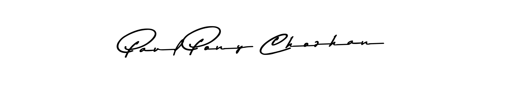 Paul Pony Chozhan stylish signature style. Best Handwritten Sign (Asem Kandis PERSONAL USE) for my name. Handwritten Signature Collection Ideas for my name Paul Pony Chozhan. Paul Pony Chozhan signature style 9 images and pictures png