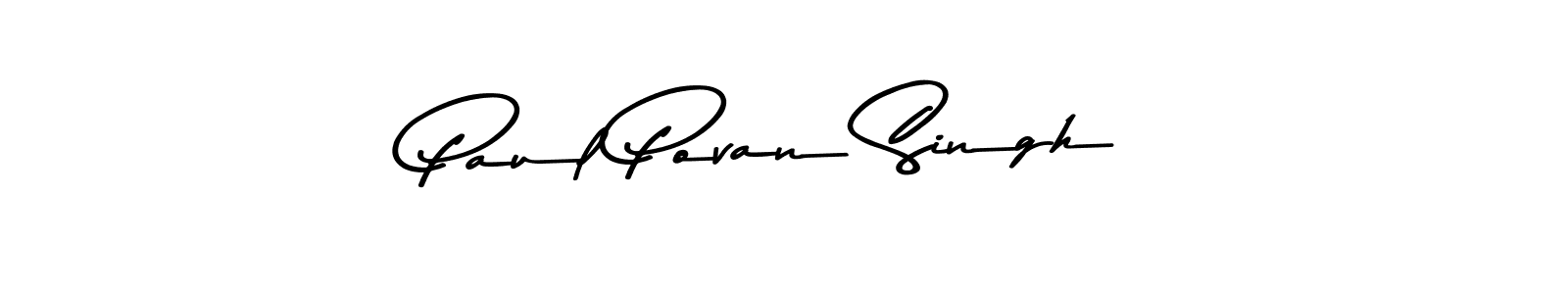 Make a beautiful signature design for name Paul Povan Singh. With this signature (Asem Kandis PERSONAL USE) style, you can create a handwritten signature for free. Paul Povan Singh signature style 9 images and pictures png