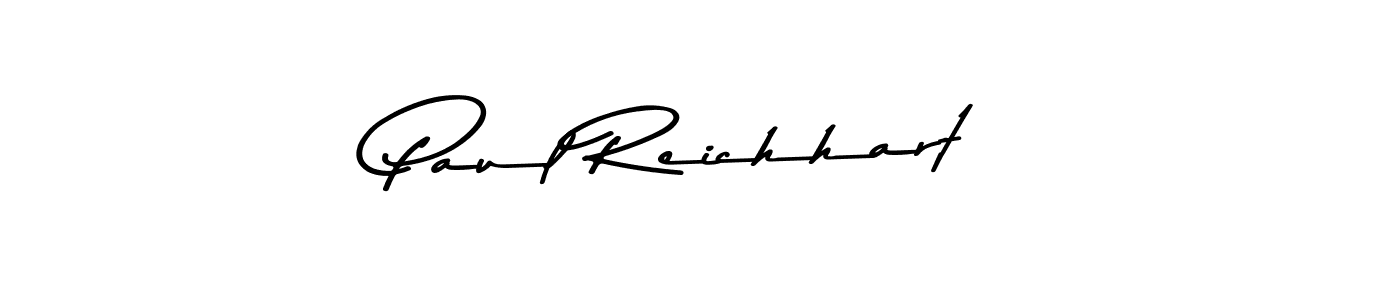 How to make Paul Reichhart name signature. Use Asem Kandis PERSONAL USE style for creating short signs online. This is the latest handwritten sign. Paul Reichhart signature style 9 images and pictures png