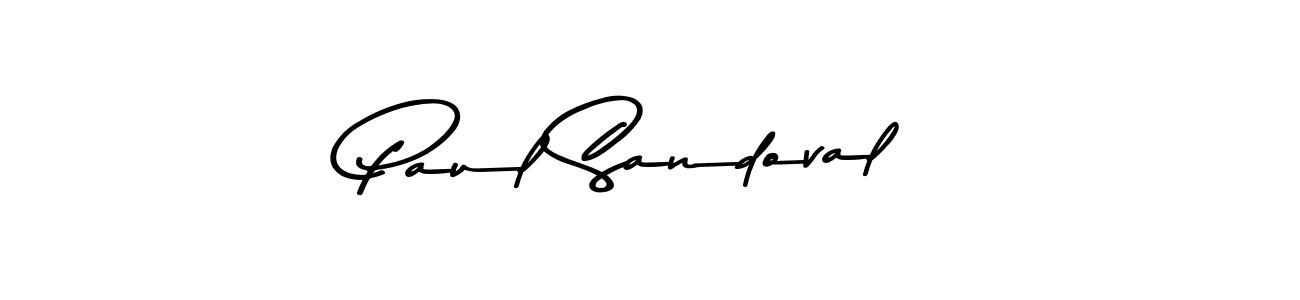 Design your own signature with our free online signature maker. With this signature software, you can create a handwritten (Asem Kandis PERSONAL USE) signature for name Paul Sandoval. Paul Sandoval signature style 9 images and pictures png