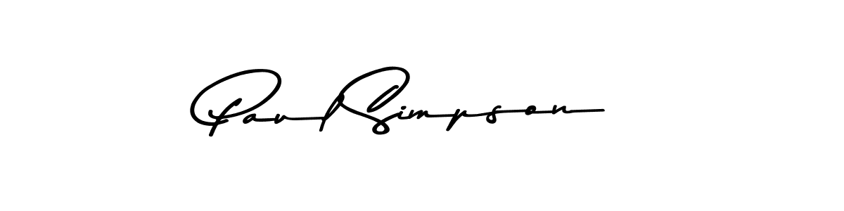 How to make Paul Simpson name signature. Use Asem Kandis PERSONAL USE style for creating short signs online. This is the latest handwritten sign. Paul Simpson signature style 9 images and pictures png