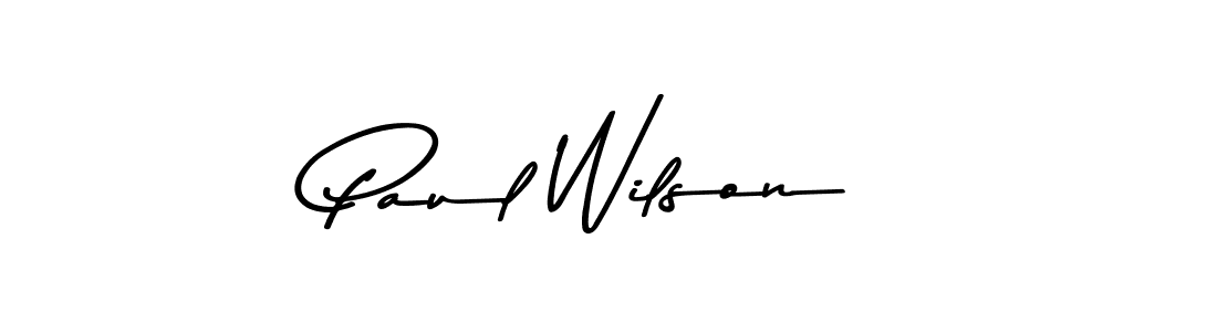 How to make Paul Wilson name signature. Use Asem Kandis PERSONAL USE style for creating short signs online. This is the latest handwritten sign. Paul Wilson signature style 9 images and pictures png