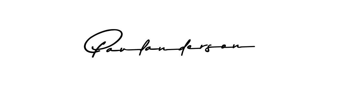 Design your own signature with our free online signature maker. With this signature software, you can create a handwritten (Asem Kandis PERSONAL USE) signature for name Paulanderson. Paulanderson signature style 9 images and pictures png