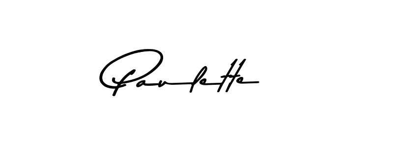 Design your own signature with our free online signature maker. With this signature software, you can create a handwritten (Asem Kandis PERSONAL USE) signature for name Paulette. Paulette signature style 9 images and pictures png
