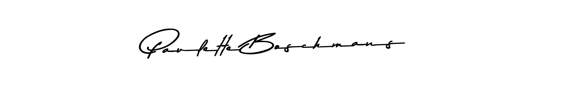 Make a short Paulette Boschmans signature style. Manage your documents anywhere anytime using Asem Kandis PERSONAL USE. Create and add eSignatures, submit forms, share and send files easily. Paulette Boschmans signature style 9 images and pictures png