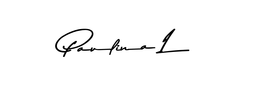 Use a signature maker to create a handwritten signature online. With this signature software, you can design (Asem Kandis PERSONAL USE) your own signature for name Paulina L. Paulina L signature style 9 images and pictures png