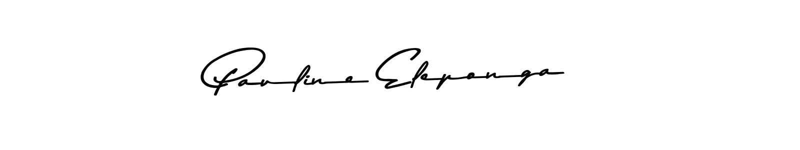 How to make Pauline Eleponga name signature. Use Asem Kandis PERSONAL USE style for creating short signs online. This is the latest handwritten sign. Pauline Eleponga signature style 9 images and pictures png