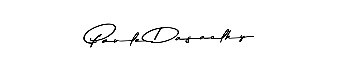 You should practise on your own different ways (Asem Kandis PERSONAL USE) to write your name (Paulo Dasaelhy) in signature. don't let someone else do it for you. Paulo Dasaelhy signature style 9 images and pictures png