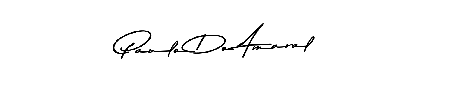 Design your own signature with our free online signature maker. With this signature software, you can create a handwritten (Asem Kandis PERSONAL USE) signature for name Paulo Do Amaral. Paulo Do Amaral signature style 9 images and pictures png