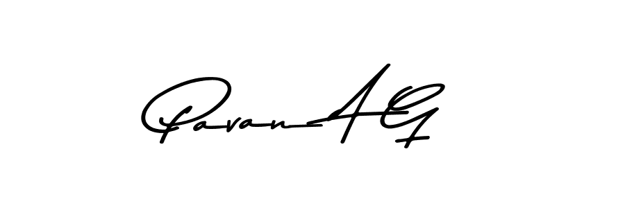 The best way (Asem Kandis PERSONAL USE) to make a short signature is to pick only two or three words in your name. The name Pavan A G include a total of six letters. For converting this name. Pavan A G signature style 9 images and pictures png